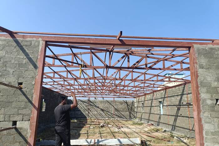 50T crane tower erection