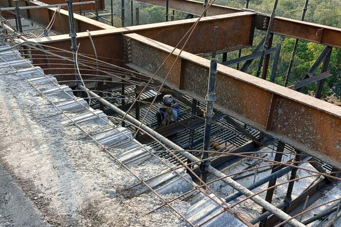 Bridge structure height work