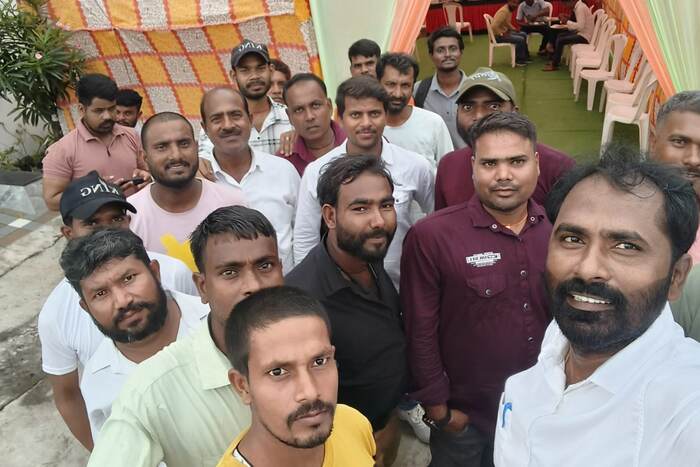 Worker social gathering